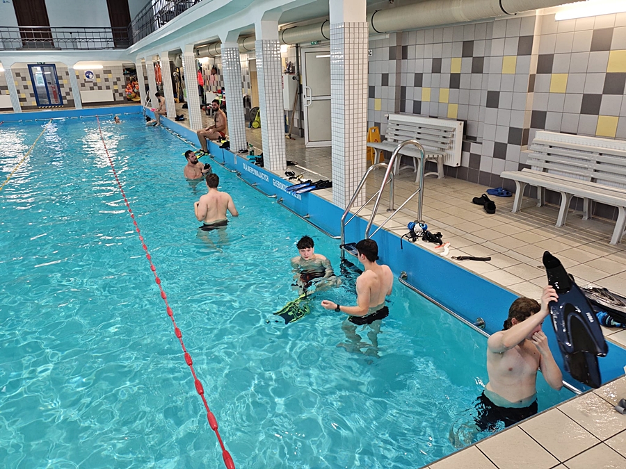 Hokej pod wodą Walenie Siemianowice Śląskie Trening 22 XI 2025